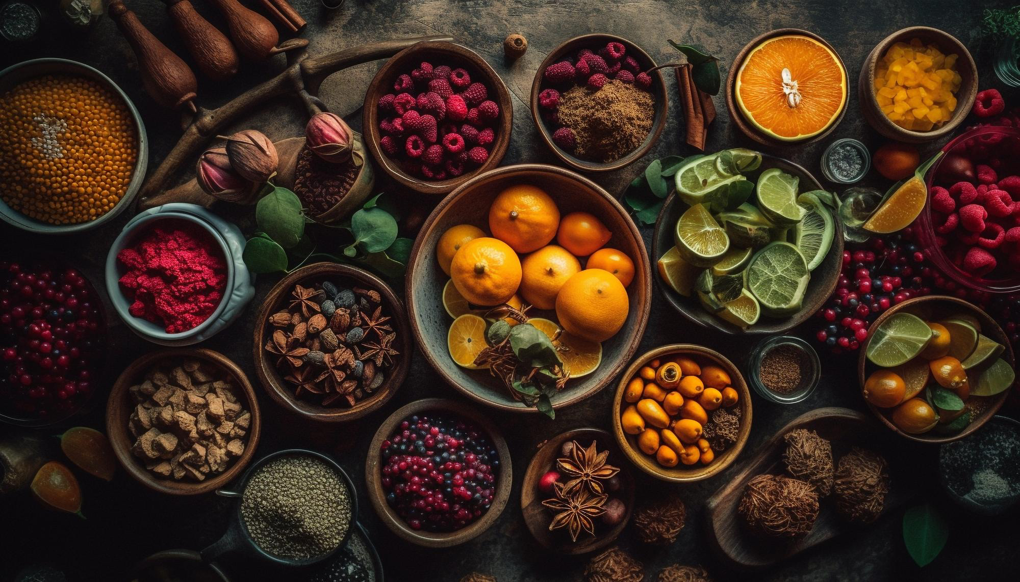 fresh fruit-bowl-with-organic-variety-spice-generated-by-ai
